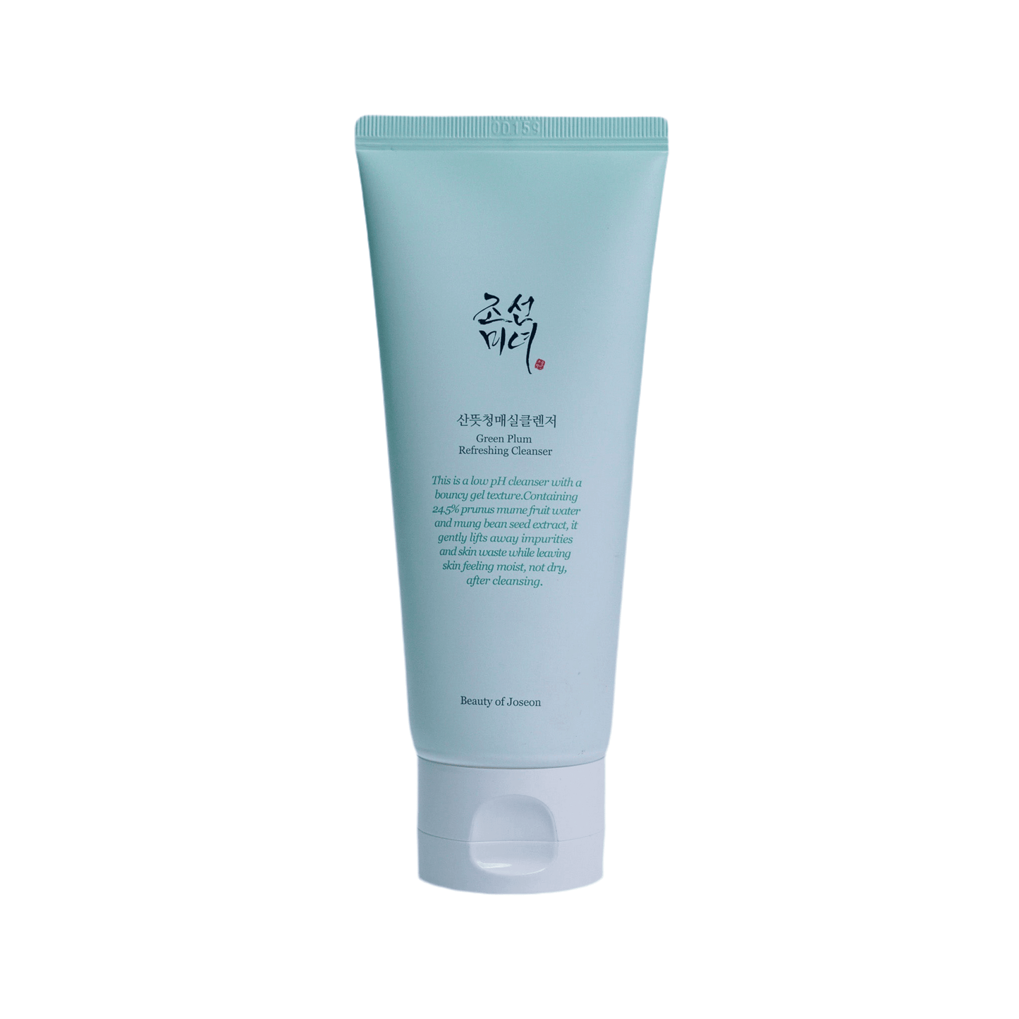 Beauty of Joseon Green Plum Refreshing Cleanser 100ml tube for purifying and refreshing facial cleansing.