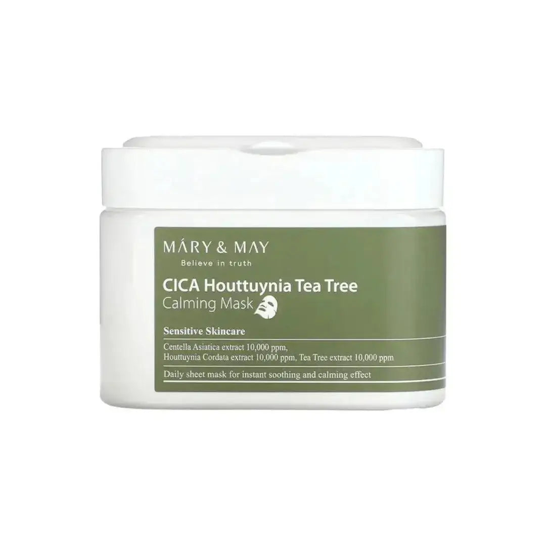 MARY & MAY Cica Houttuynia Tea Tree Calming Mask 30 sheets