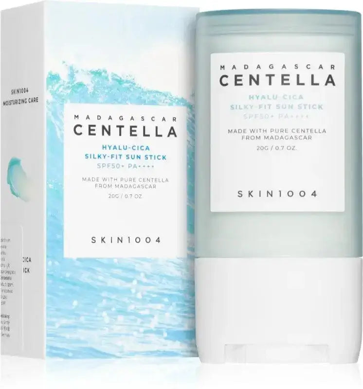 Madagascar Centella Silky-Fit Sun Stick SPF50 for mineral vs chemical sunscreen comparison.