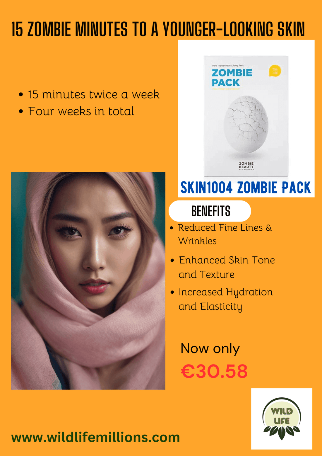 15 Zombie Minutes to a Younger-Looking Skin: Skin1004 Zombie Pack | 4 weeks Treatment - Wild Life Millions