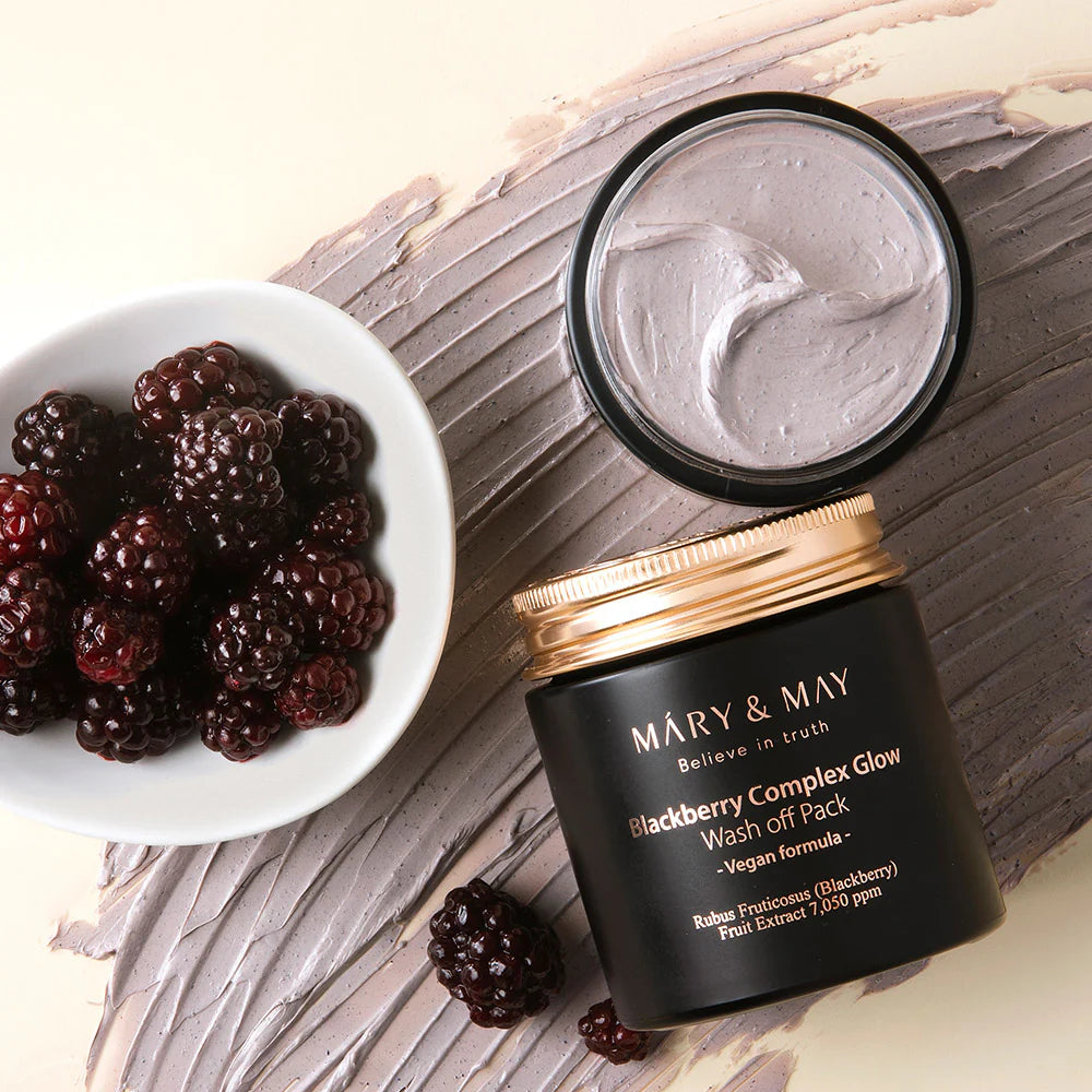 MARY & MAY Blackberry Complex Glow Wash off Pack 125g