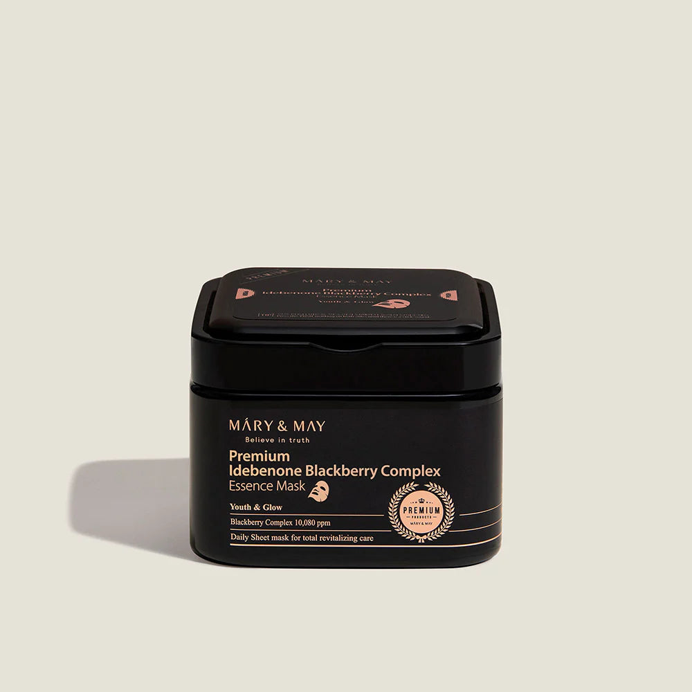 MARY & MAY Premium Idebenon Blackberry Complex Ampoule Mask 20 Sheets - 250g