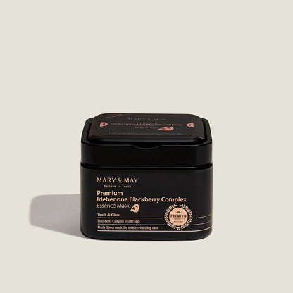 MARY & MAY Premium Idebenon Blackberry Complex Ampoule Mask 20 Sheets - 250g
