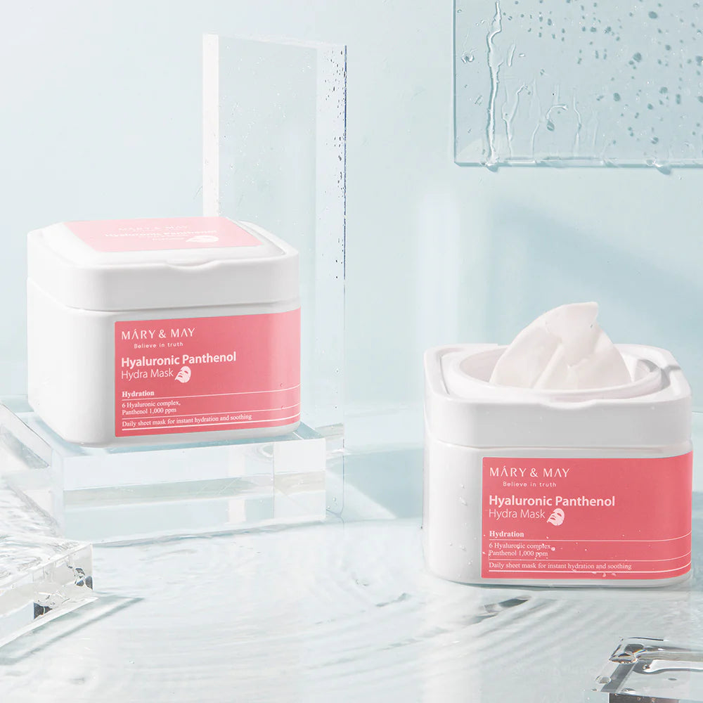 MARY & MAY Hyaluronic Panthenol Hydra Mask 30pcs