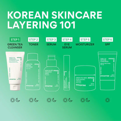 INNISFREE Grüner Tee Amino Feuchtigkeitsspendender Reinigungsschaum