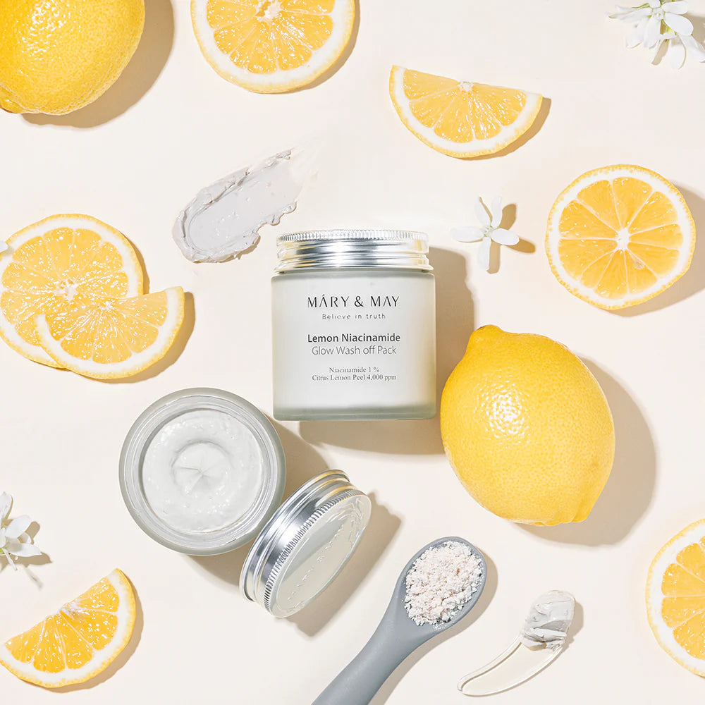 MARY & MAY Lemon Niacinamide Glow Wash Off Pack 125g