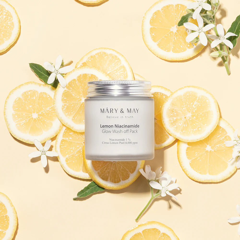 MARY & MAY Lemon Niacinamide Glow Wash Off Pack 125g