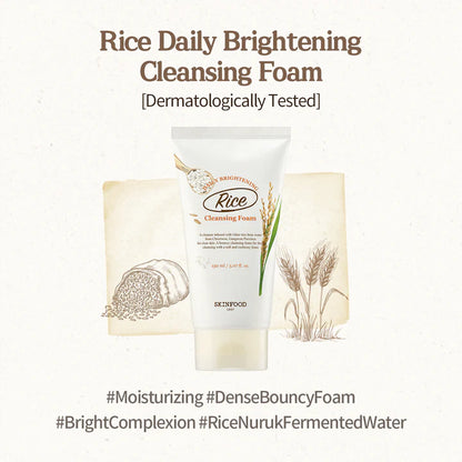 SKINFOOD Rice Daily Brightening Cleansing Foam 150ml