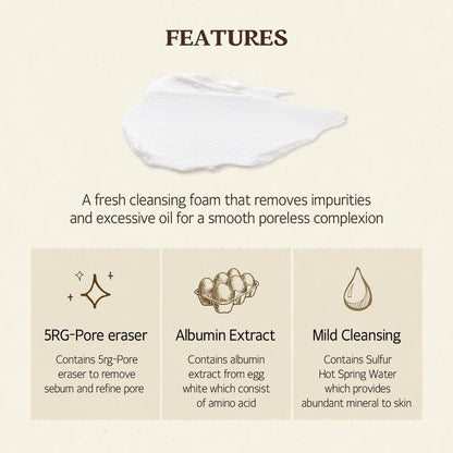 SKINFOOD  Egg White Perfect Pore Cleansing Foam 150ml