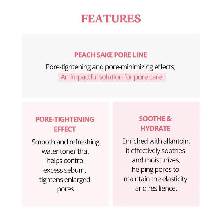 SKINFOOD Peach Sake Pore Toner 160ml