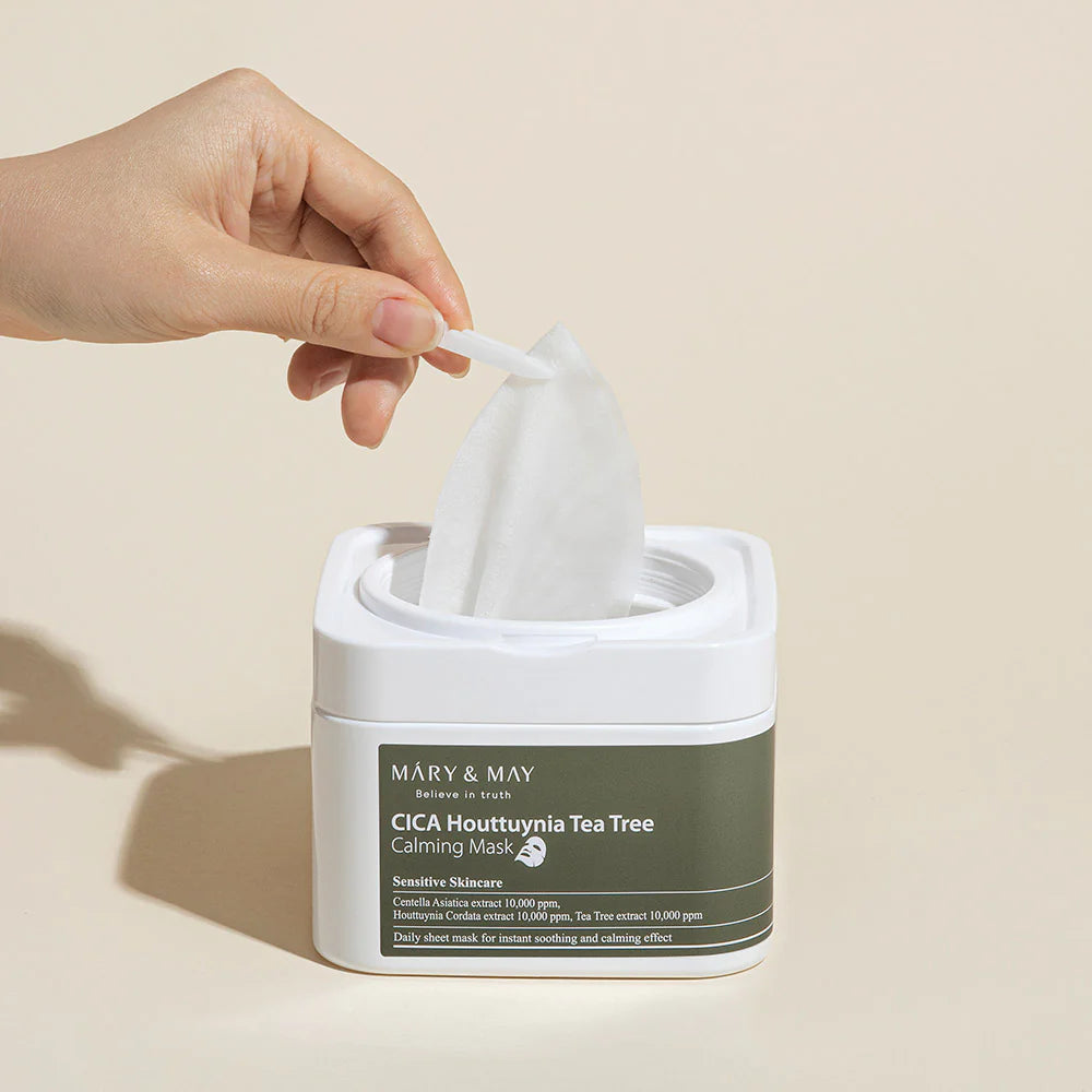 MARY & MAY Cica Houttuynia Tea Tree Calming Mask 30 sheets