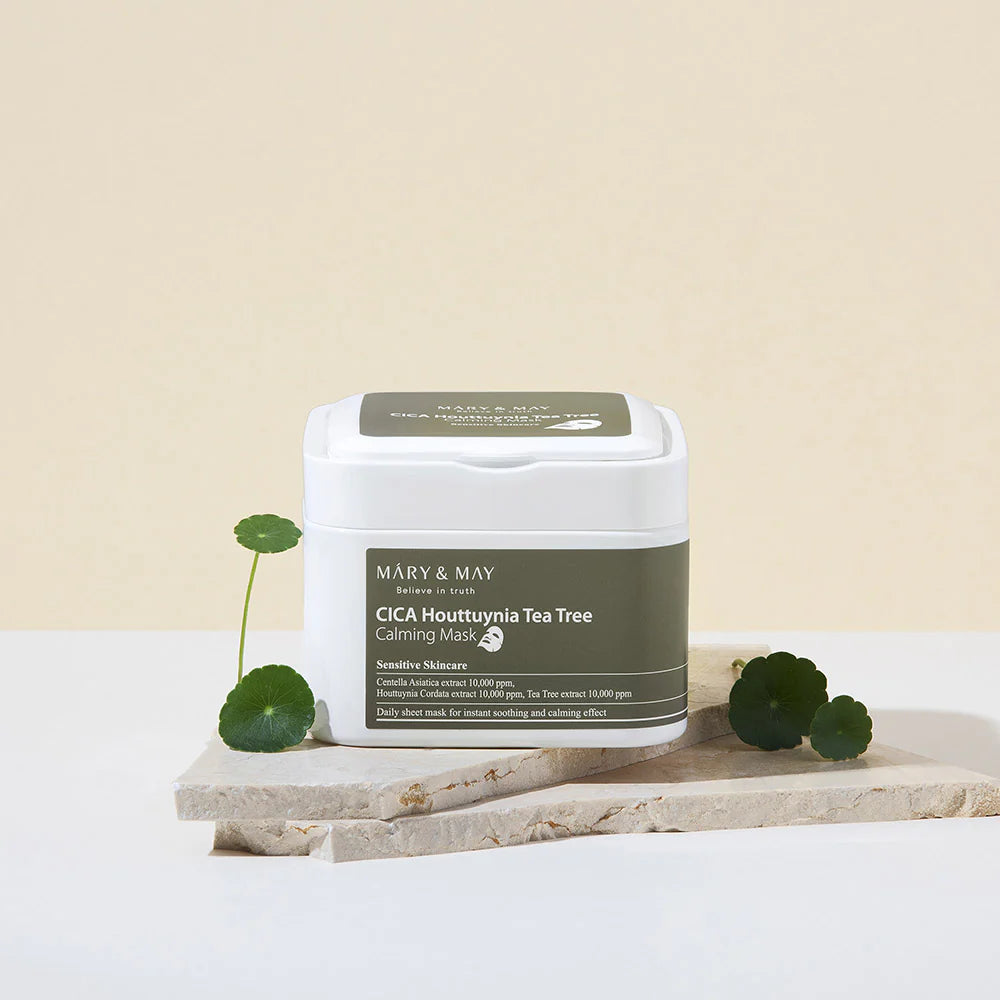 MARY & MAY Cica Houttuynia Tea Tree Calming Mask 30 sheets