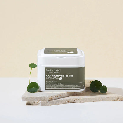 MARY & MAY Cica Houttuynia Tea Tree Calming Mask 30 sheets