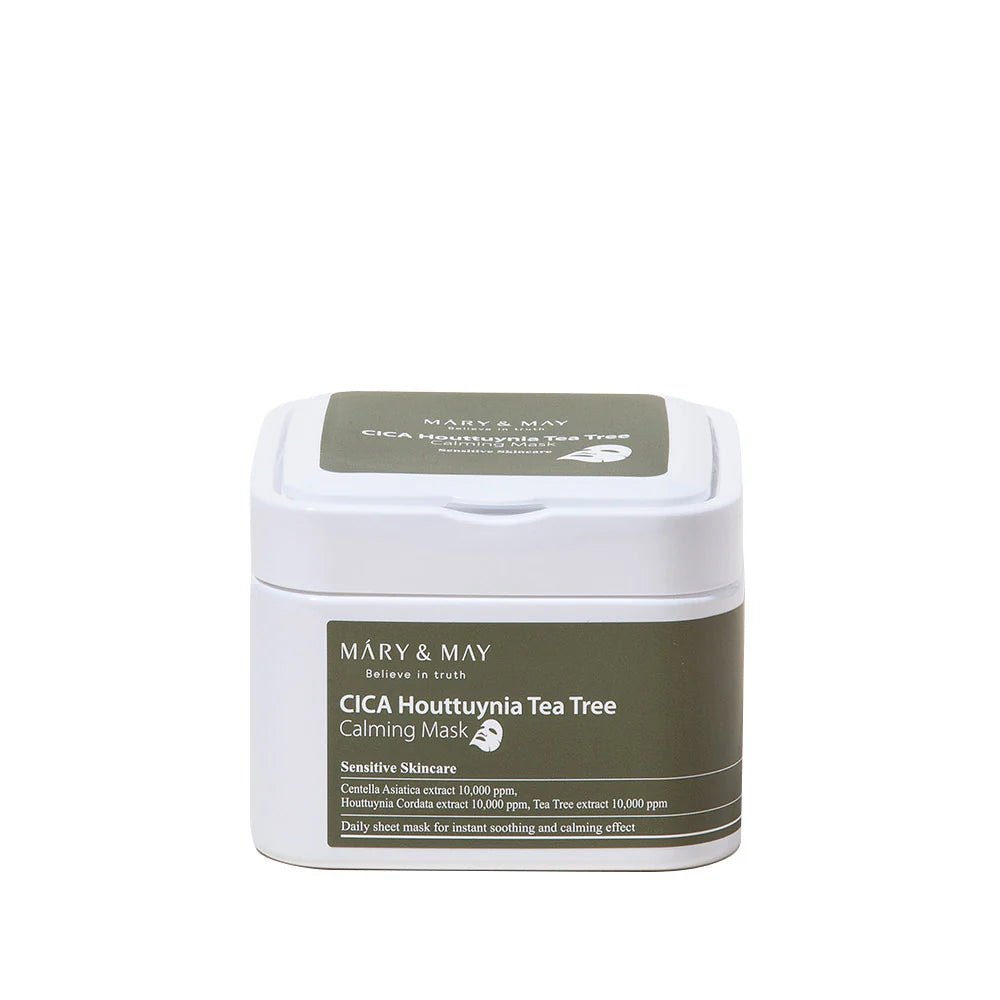 MARY & MAY Cica Houttuynia Tea Tree Calming Mask 30 sheets
