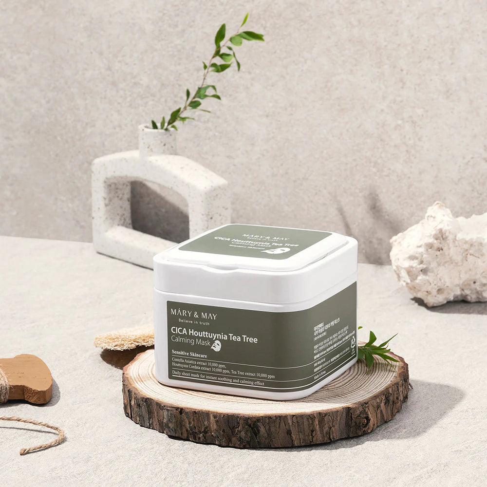 MARY & MAY Cica Houttuynia Tea Tree Calming Mask 30 sheets