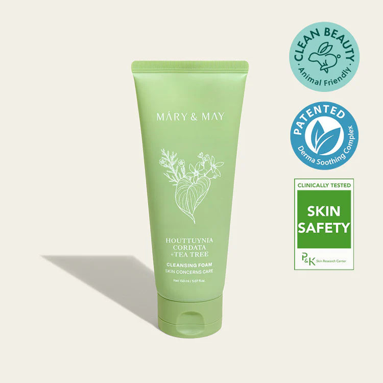 MARY & MAY Houttuynia Cordata + Tea Tree Cleansing Foam