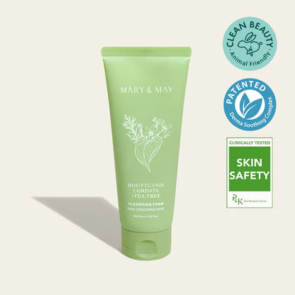 MARY & MAY Houttuynia Cordata + Tea Tree Cleansing Foam