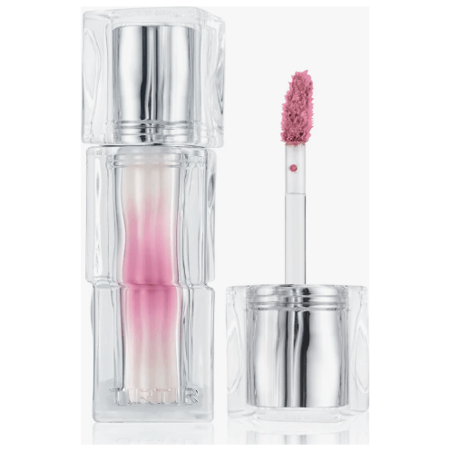 TIR TIR Hydrating & Glowlasting Waterism Glow Tint in a clear tube with applicator, delivering hydration and shine.