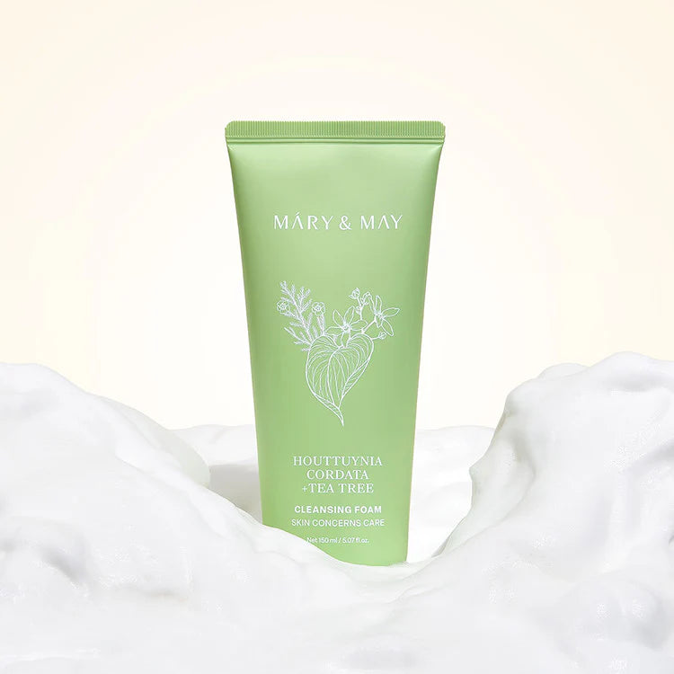 MARY & MAY Houttuynia Cordata + Tea Tree Cleansing Foam