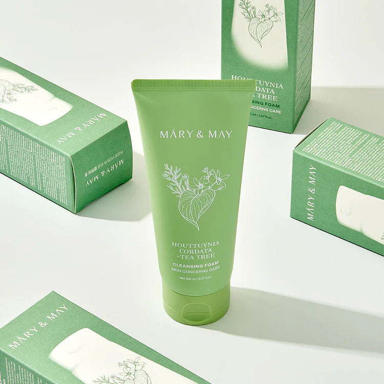 MARY & MAY Houttuynia Cordata + Tea Tree Cleansing Foam