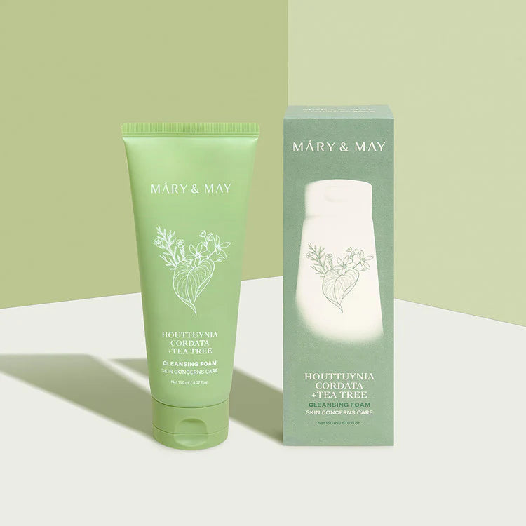 MARY & MAY Houttuynia Cordata + Tea Tree Cleansing Foam
