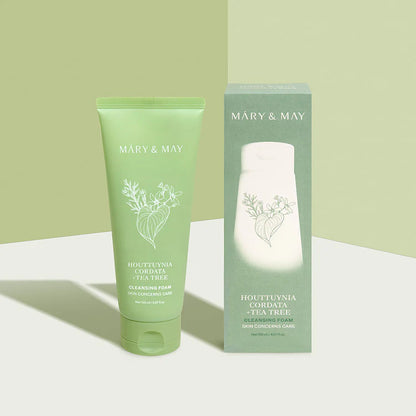 MARY & MAY Houttuynia Cordata + Tea Tree Cleansing Foam
