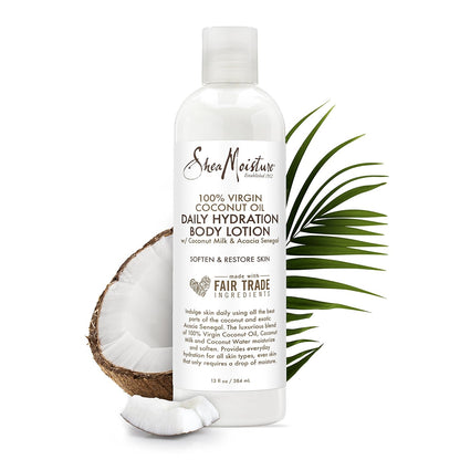 Shea Moisture 100% Natives Kokosnussöl – Tägliche Feuchtigkeitslotion für den Körper 