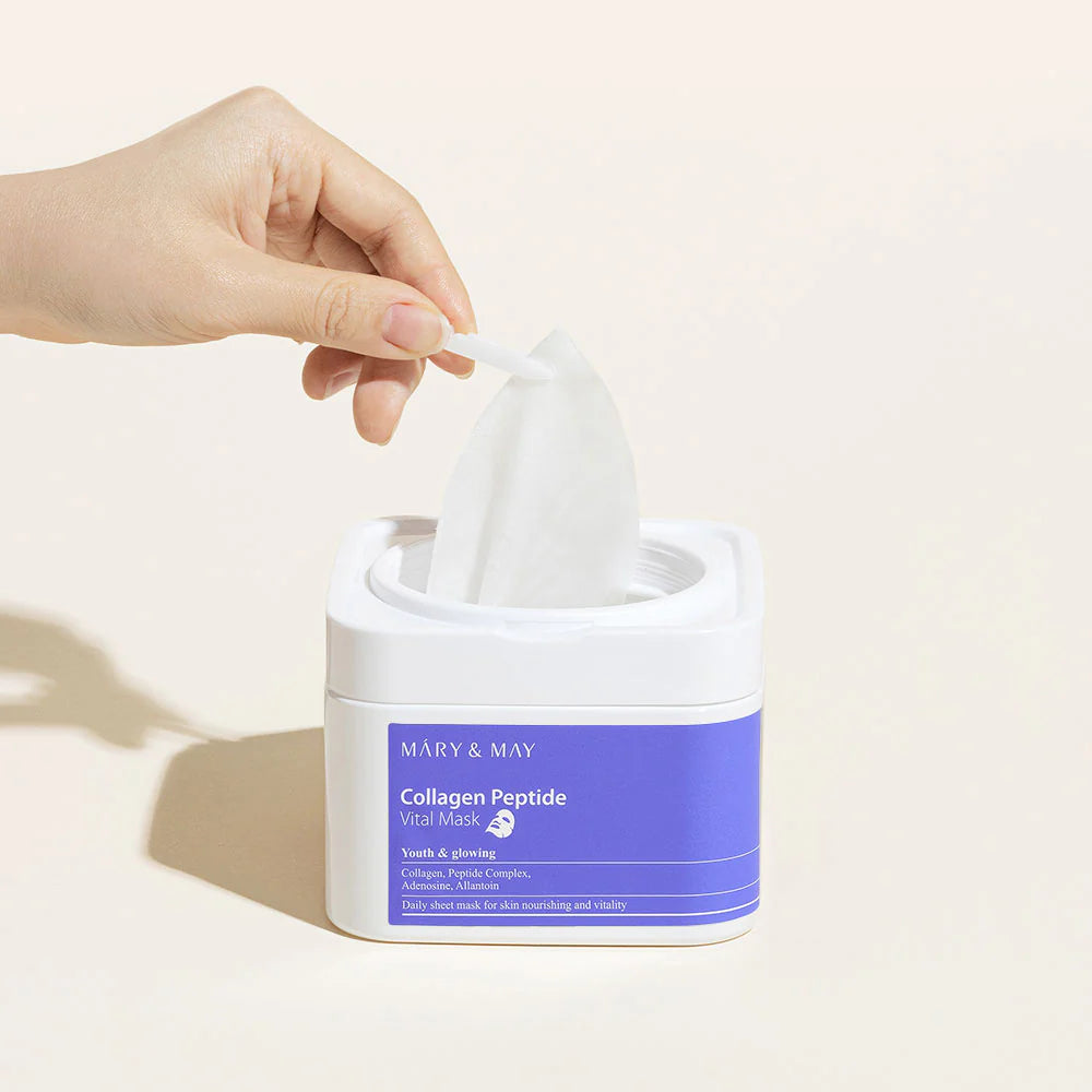 MARY & MAY Collagen Peptide Vital Mask 30pcs