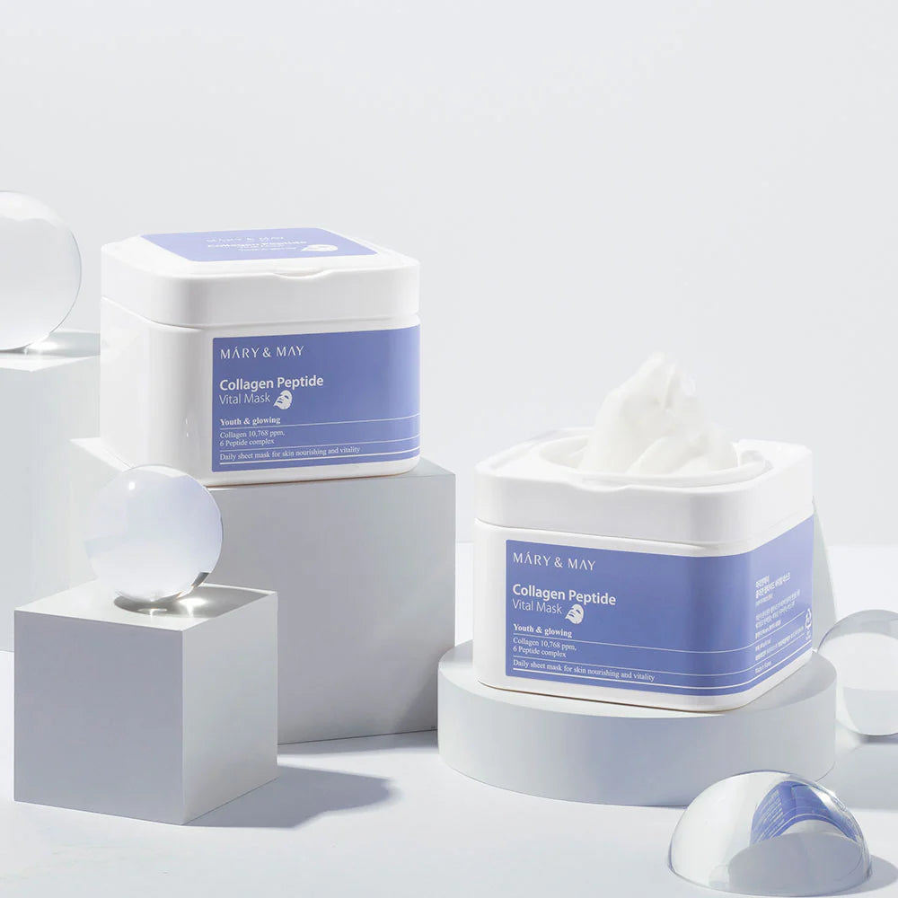 MARY & MAY Collagen Peptide Vital Mask 30pcs