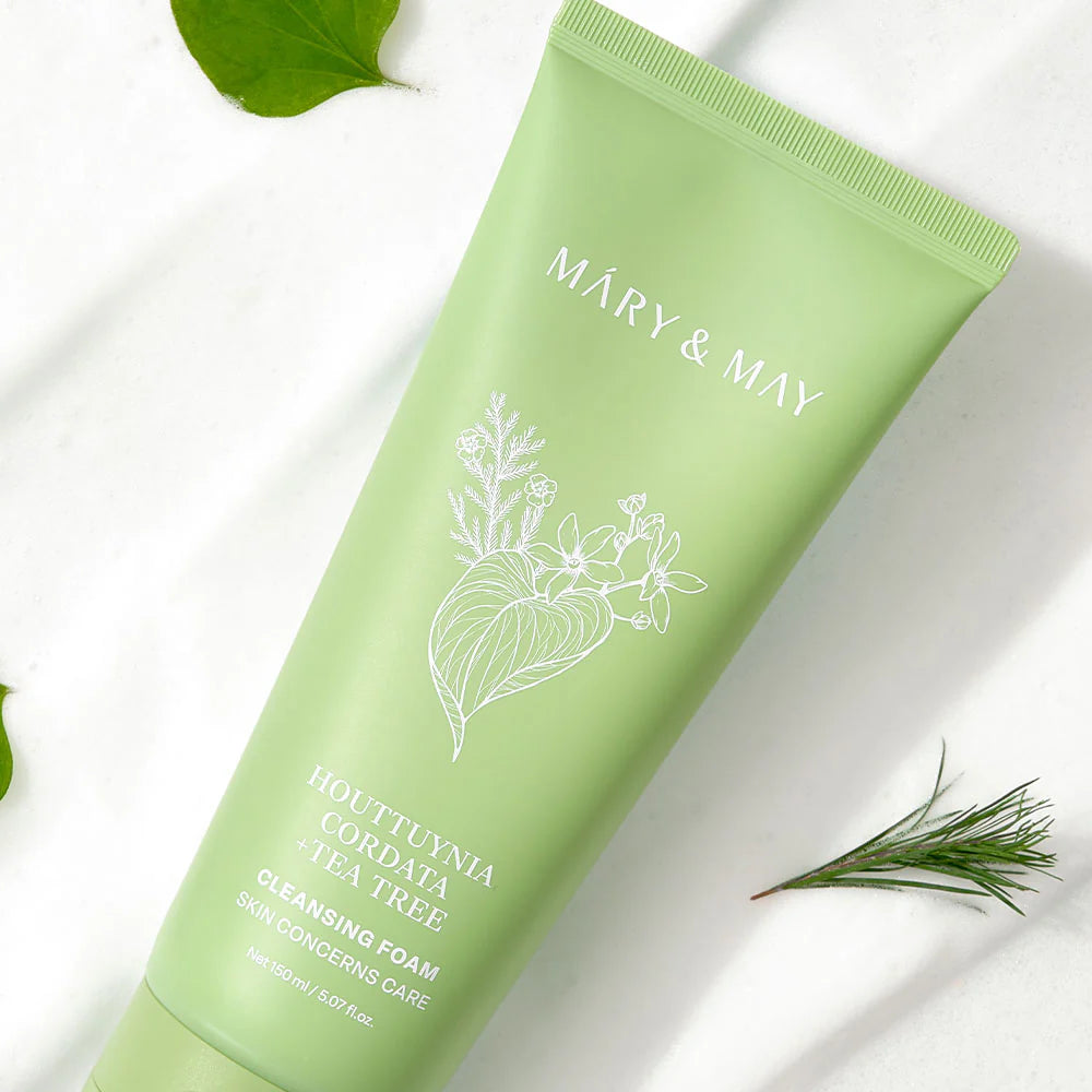 MARY & MAY Houttuynia Cordata + Tea Tree Cleansing Foam
