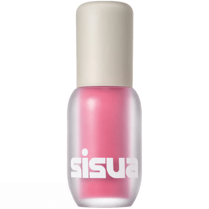 UNLEASHIA Sisua Popcorn Syrup Lip Plumper in a clear bottle with a beige cap displaying the Sisua logo.