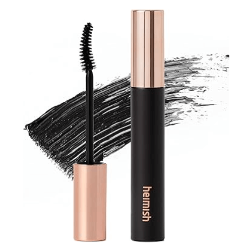 Heimish "dailism" Smudge Stop Mascara in a sleek tube with a mascara wand beside it.