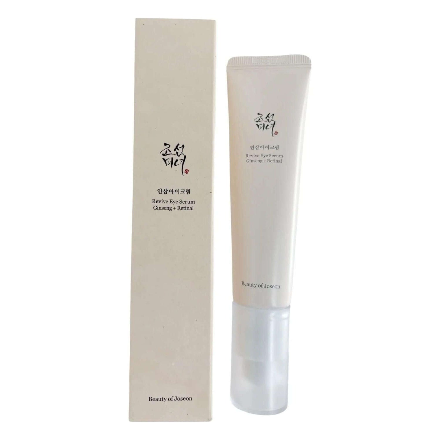 BEAUTY OF JOSEON Revive Eye Serum in its elegant packaging, designed for improving wrinkles and hydration.