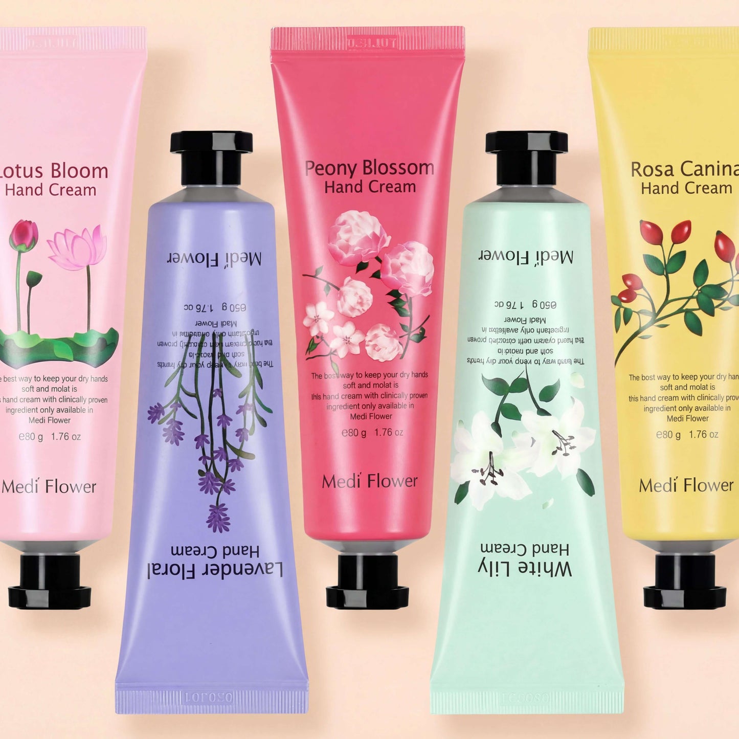 MediFlower - The Secret Garden of Five Hand Cream Set