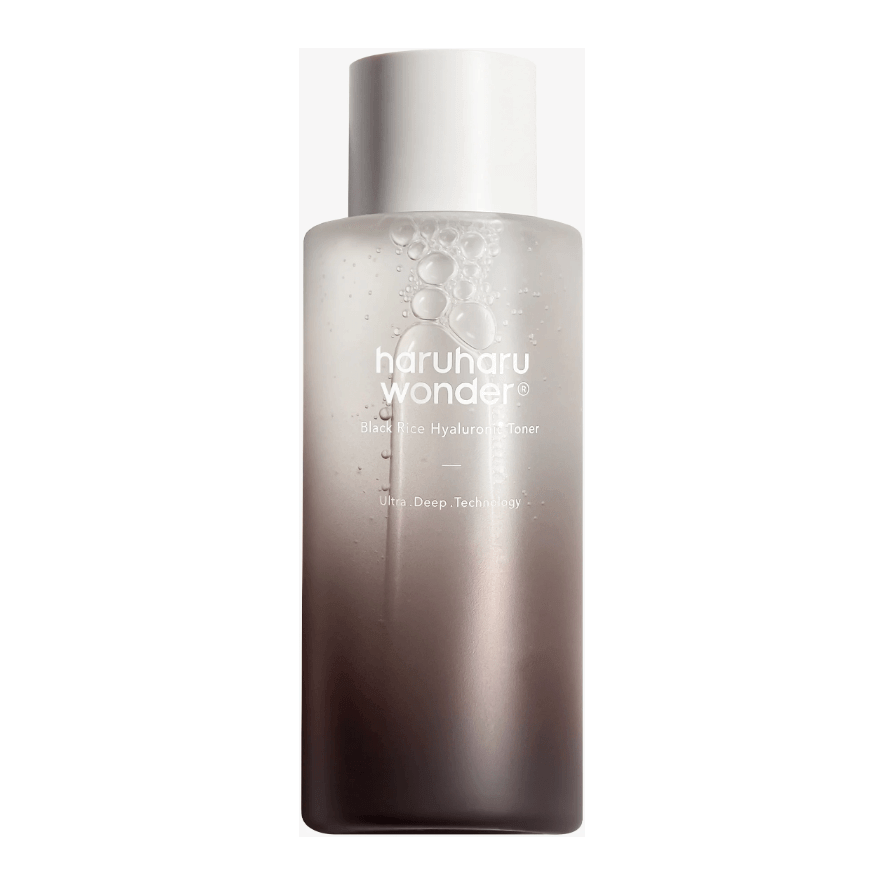 Haruharu wonder - Black Rice Hyaluronic Toner Fragrance Free, a hydrating skin toner in a sleek bottle.