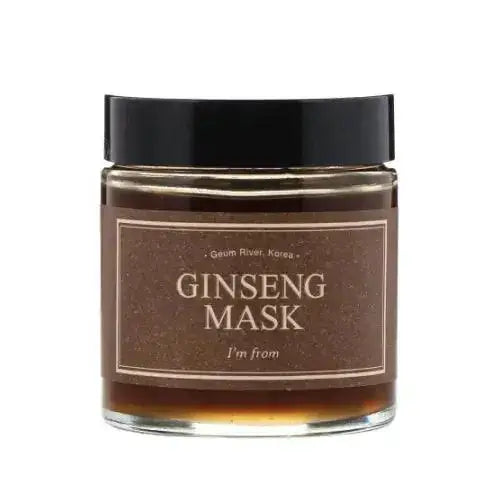 I'm FROM - Ginseng Mask in a glass jar, the ultimate exfoliator for radiant skin with concentrated ginseng extract.