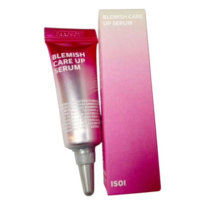 ISOI Blemish Care Up Serum in a tube with pink packaging for blemish care and skin brightening.