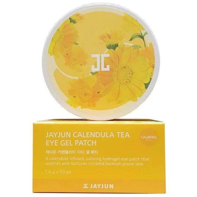 JAYJUN - PatchCalendula Tea Eye Gel, calming hydrogel eye patch for soothing irritated skin and brightening dark circles.