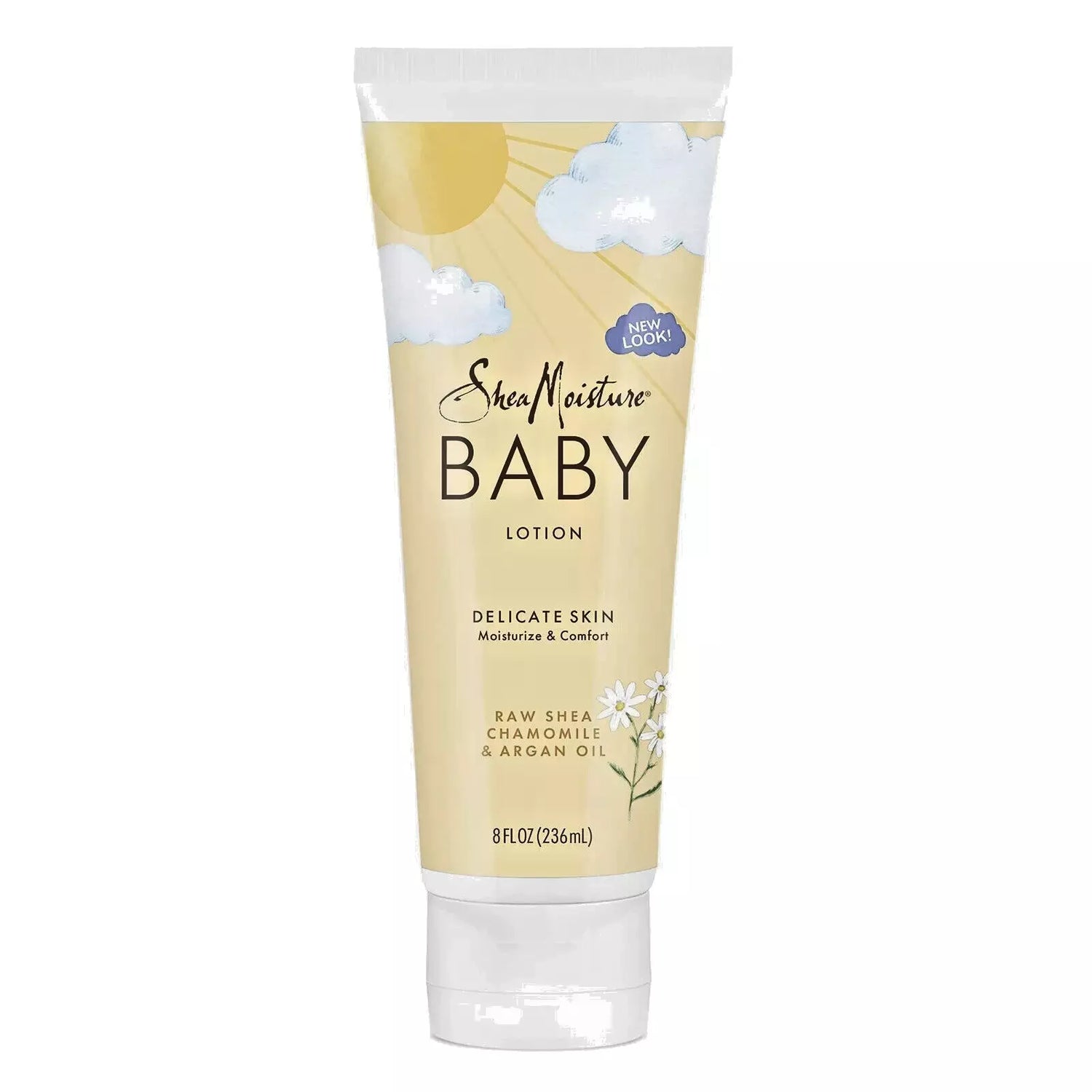 Shea Moisture Babylotion mit rohem Shea-, Kamillen- und Arganöl