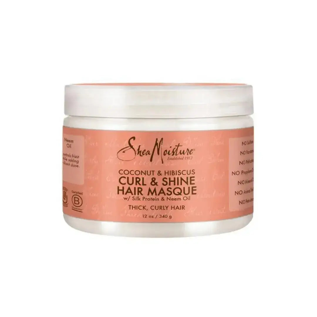 SHEA MOISTURE Coconut & Hibiscus Curl & Shine Hair Masque 340g - Wild Life Millions